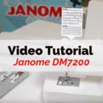 janome macchine da cucire video tutorial 7200