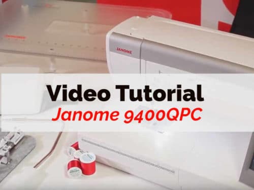 janome macchine da cucire video tutorial 9400