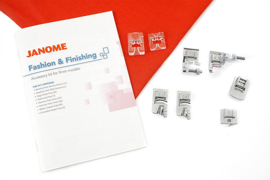 janome accessori Fashion e Finishing Kit 9mm