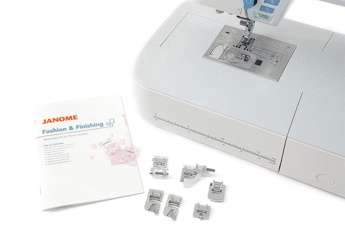 janome skyline S5 e accessori Fashion Finishing Kit