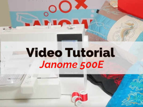 janome macchine da cucire Video tutorial macchina 500e