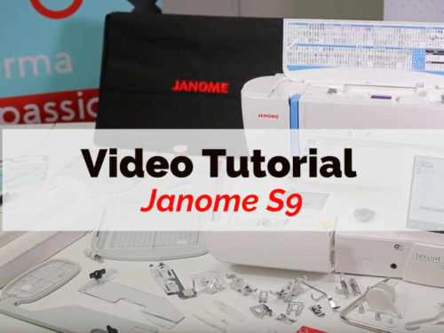 janome macchine da cucire video tutorial s9