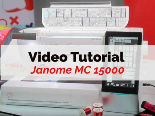 janome macchine da cucire Video Tutorial 15000