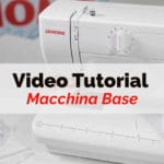 janome macchine da cucire video tutorial macchina base