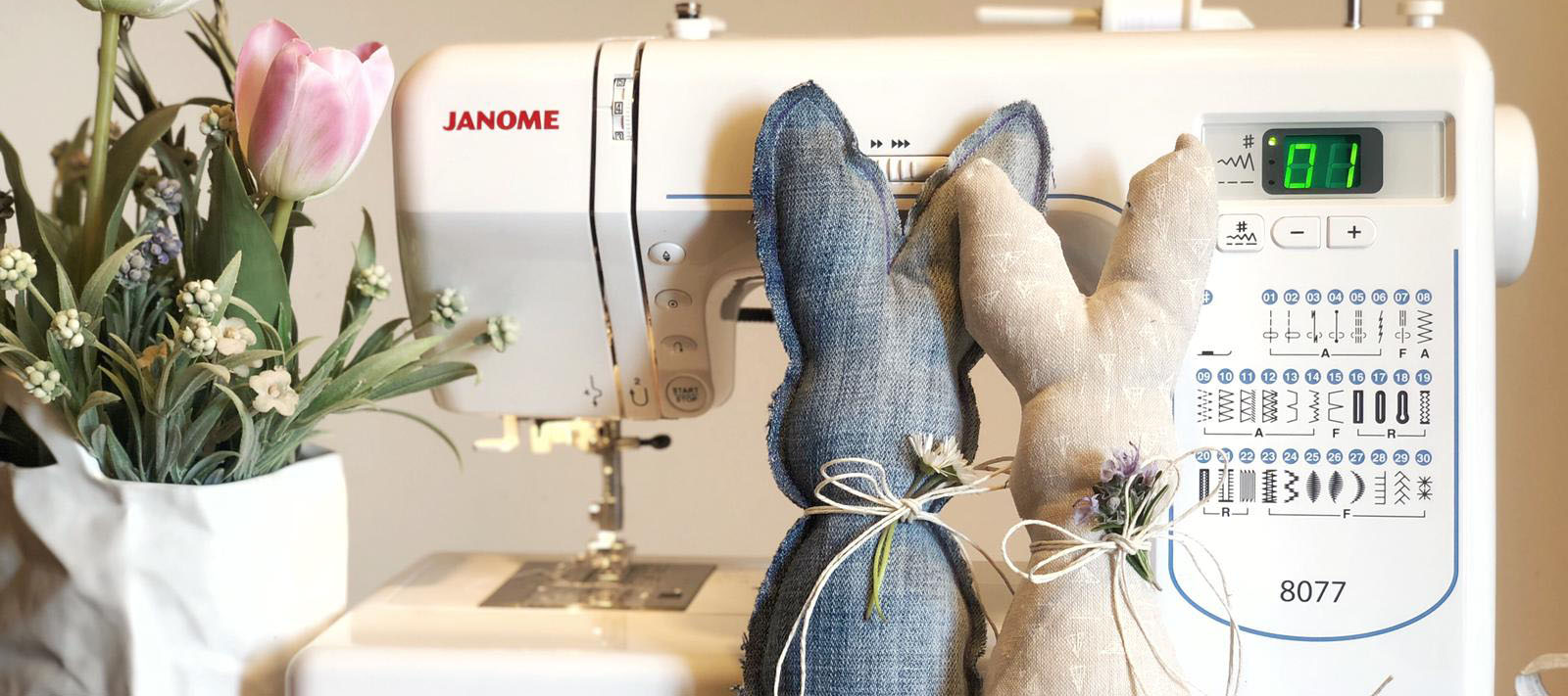 janome macchine da cucire tutorial pasqua 2020