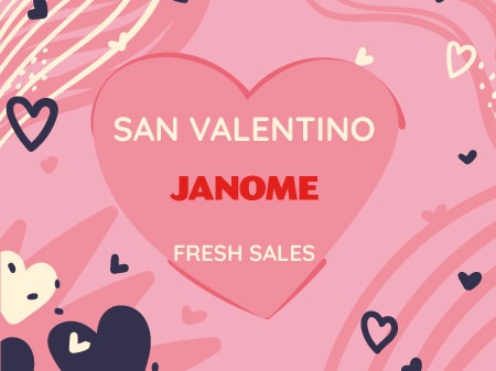 janome macchine da cucire offerta san valentino