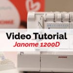 janome macchine da cucire video tutorial 1200D