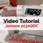 janome macchine da cucire video tutorial 2030qdc