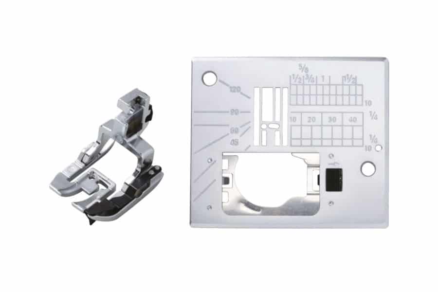 janome macchine da cucire Piedino acufeed per cuciture 6 mm e placca ago