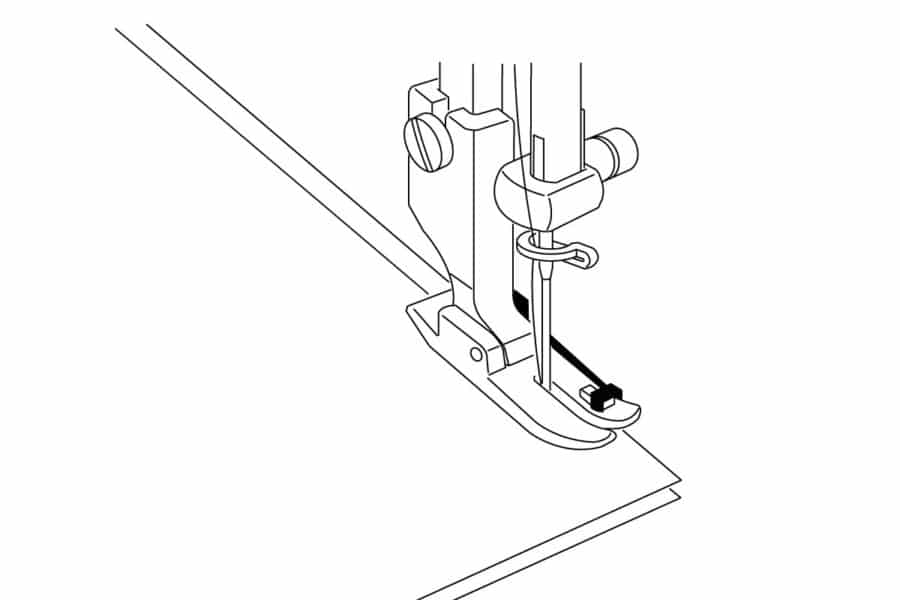 piedino 1/4 pollice macchina janome alta velocità